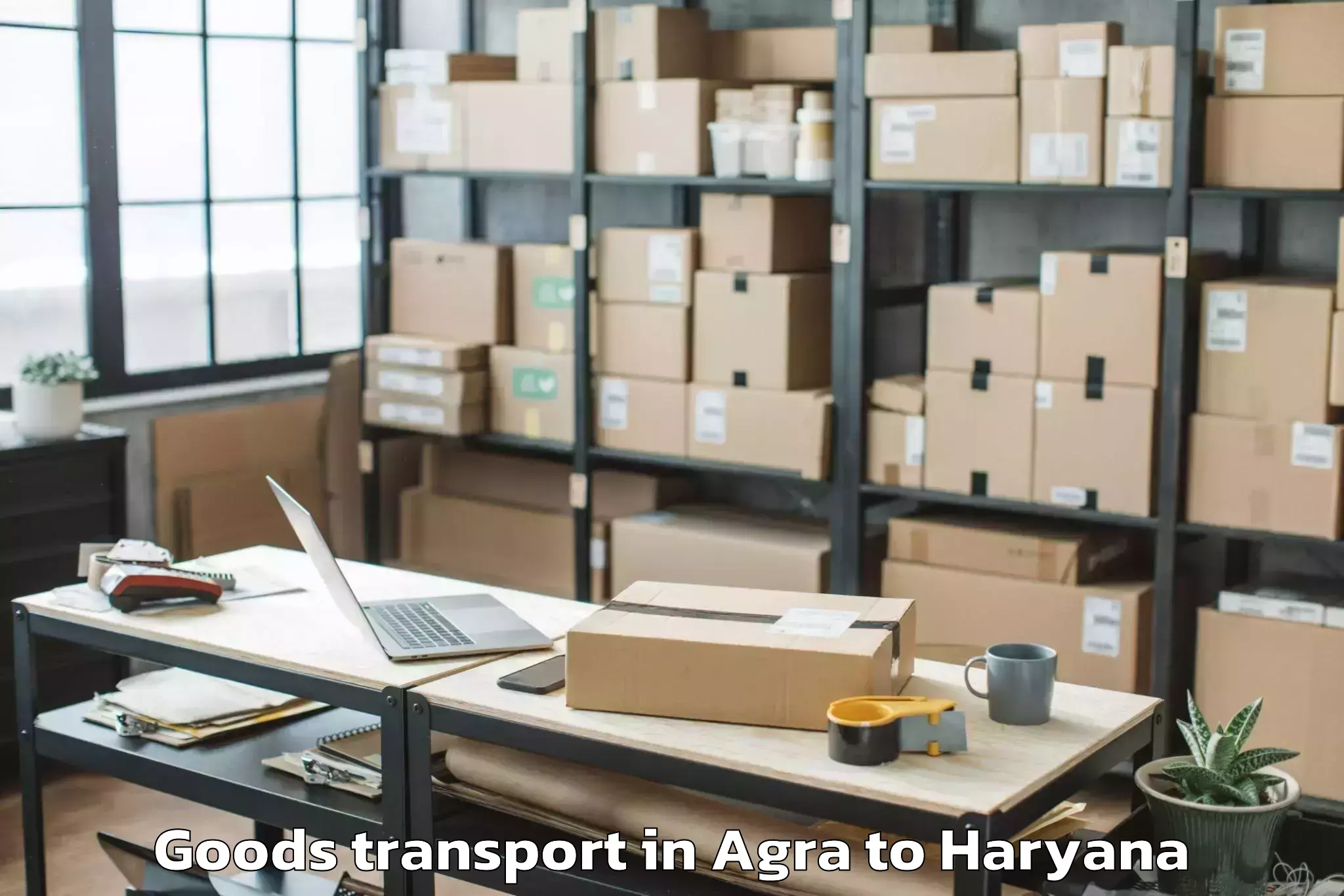 Leading Agra to Kanina Khas Goods Transport Provider